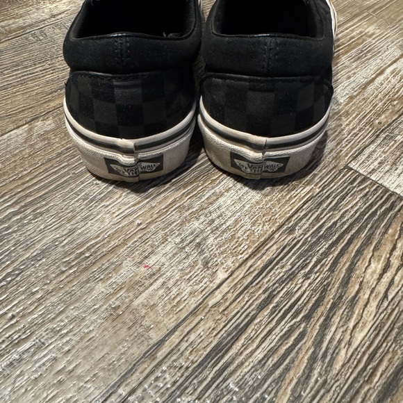 🖤 Vans Black and Gray Checkered / Slip-On Canvas Shoes Size 8 / Unisex 🖤 - Picture 2 of 3